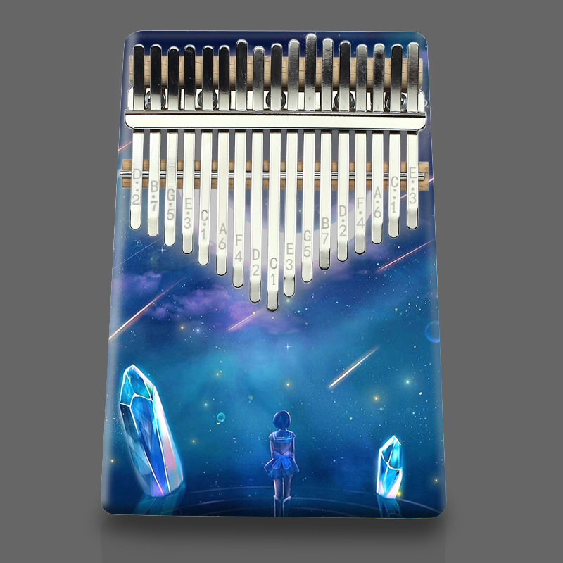 Musical Instrument African - آلة كاليمبا الموسيقية بـ 17 نغمة،