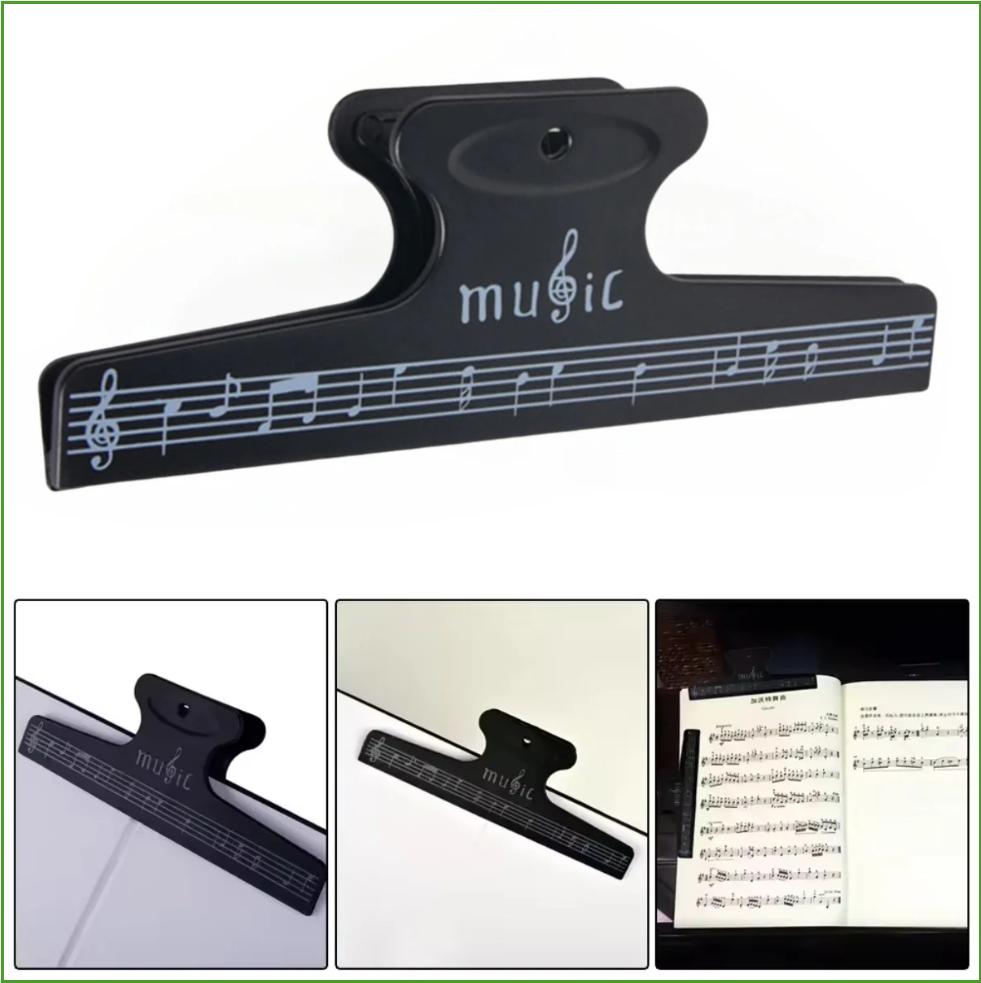 Musical Instrument Book - مشابك لحمل الأوراق الموسيقية وصفحات الكتب،