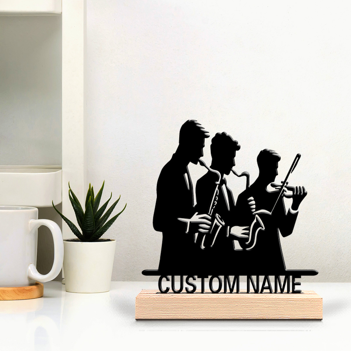 قطعة واحدة من تمثال معدني مخصص - مراجعة Musical Instrument With Name وسعره