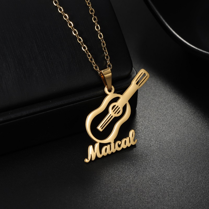 قلادة جديدة مخصصة على شكل آلة  - مراجعة Musical Instrument With Name وسعره