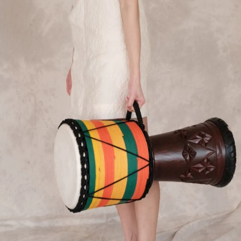 12 بوصة Djembe الماهوجني الأفر - مراجعة Musical Instrument African وسعره